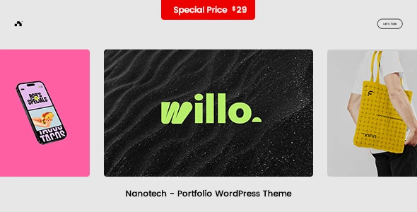 Nanotech – Creative Portfolio WordPress Theme